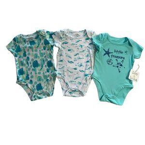 LEO & LUNA BOYS 0-3 MONTH 3-PIECE ONSIE